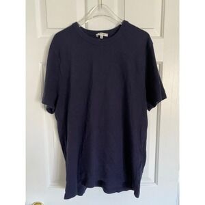 Madewell Heavyweight Slub Cotton Crewneck Tee Shirt Blue M Mens Basic Casual